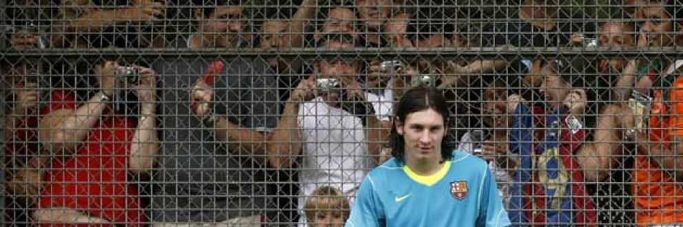Foto: Messi ya se entrena con el grupo
