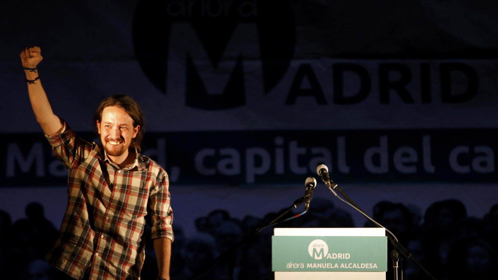 Foto: El líder de Podemos, Pablo Iglesias, tras conocerse los resultados de las elecciones. (Reuters)