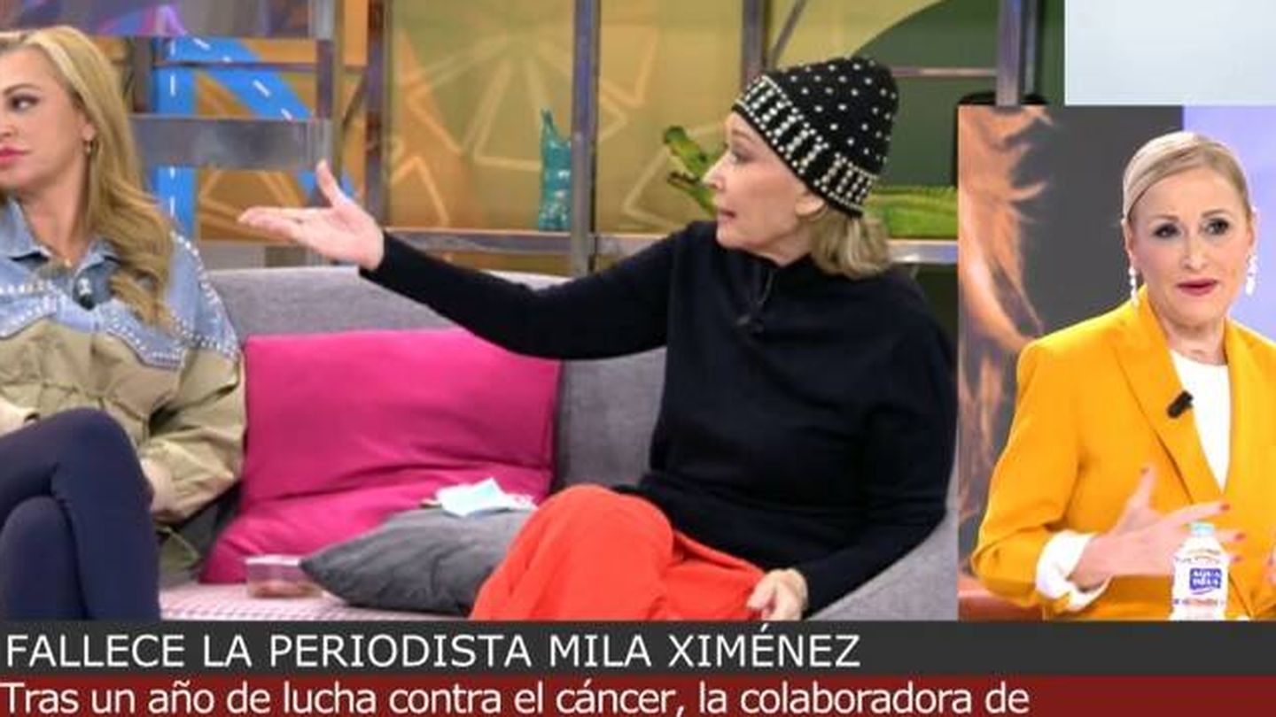 Cristina Cifuentes en 'Cuatro al día'. (Mediaset)