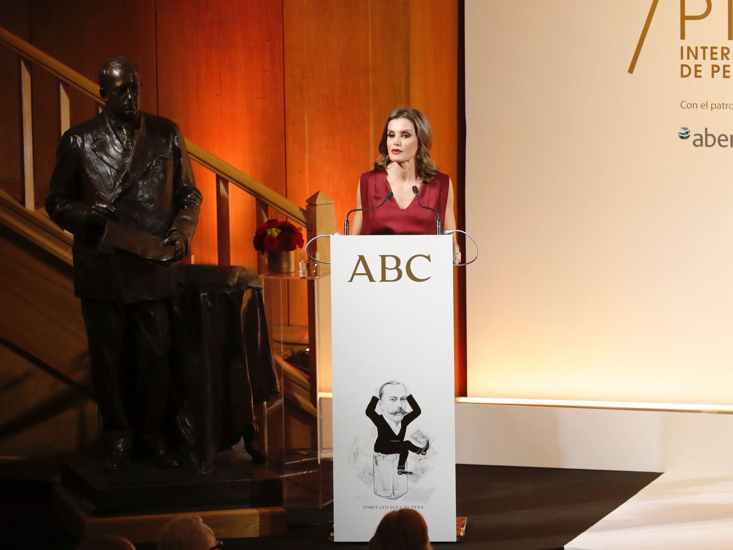 La reina Letizia en los premios anuales de 'ABC'. (EFE)