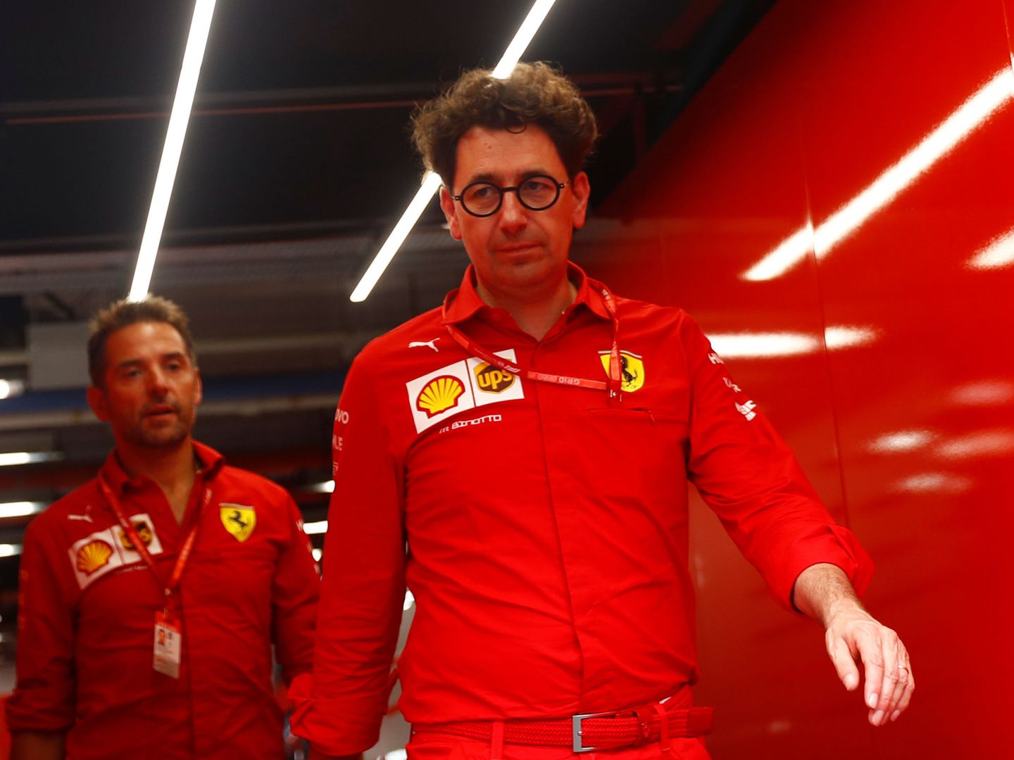 Mattia Binotto, jefe de Ferrari, durante esta pretemporada. (Reuters)