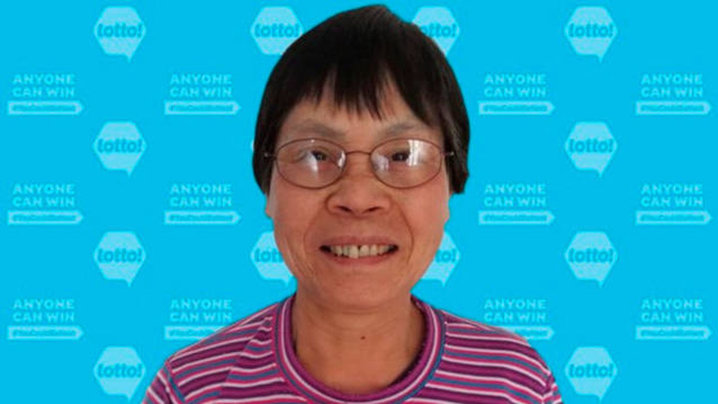 Ying Chun Chen, en el momento de recoger su premio (BCLC)