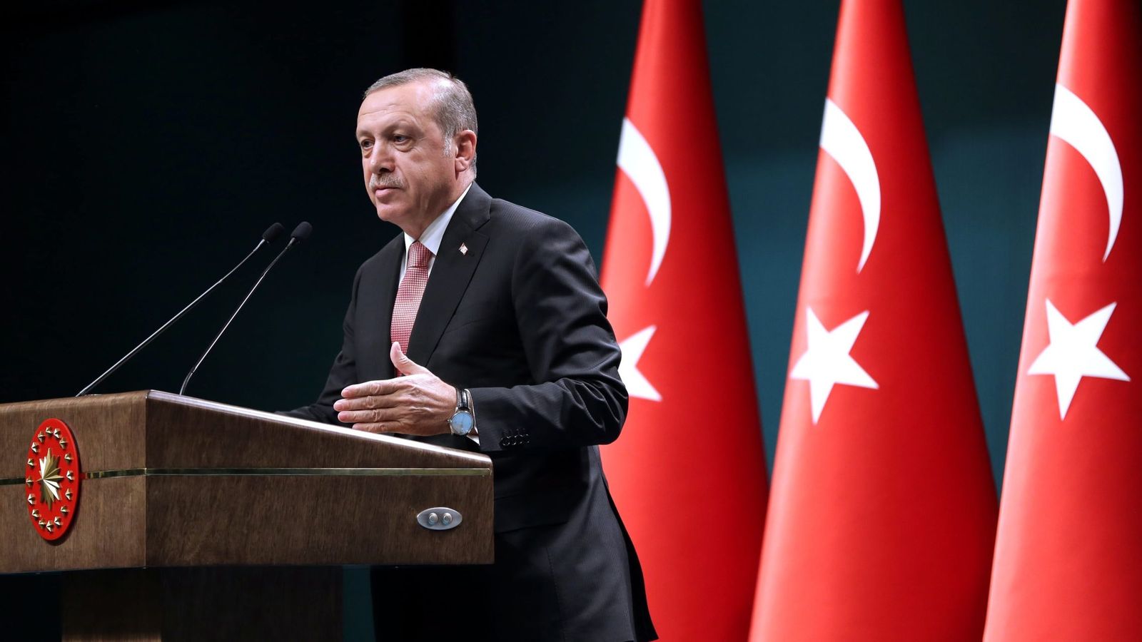 Foto: El presidente turco, Recep Tayyip Erdogan, hablando durante una conferencia de prensa tras una reunión de su gabinete en Ankara. (Efe) 