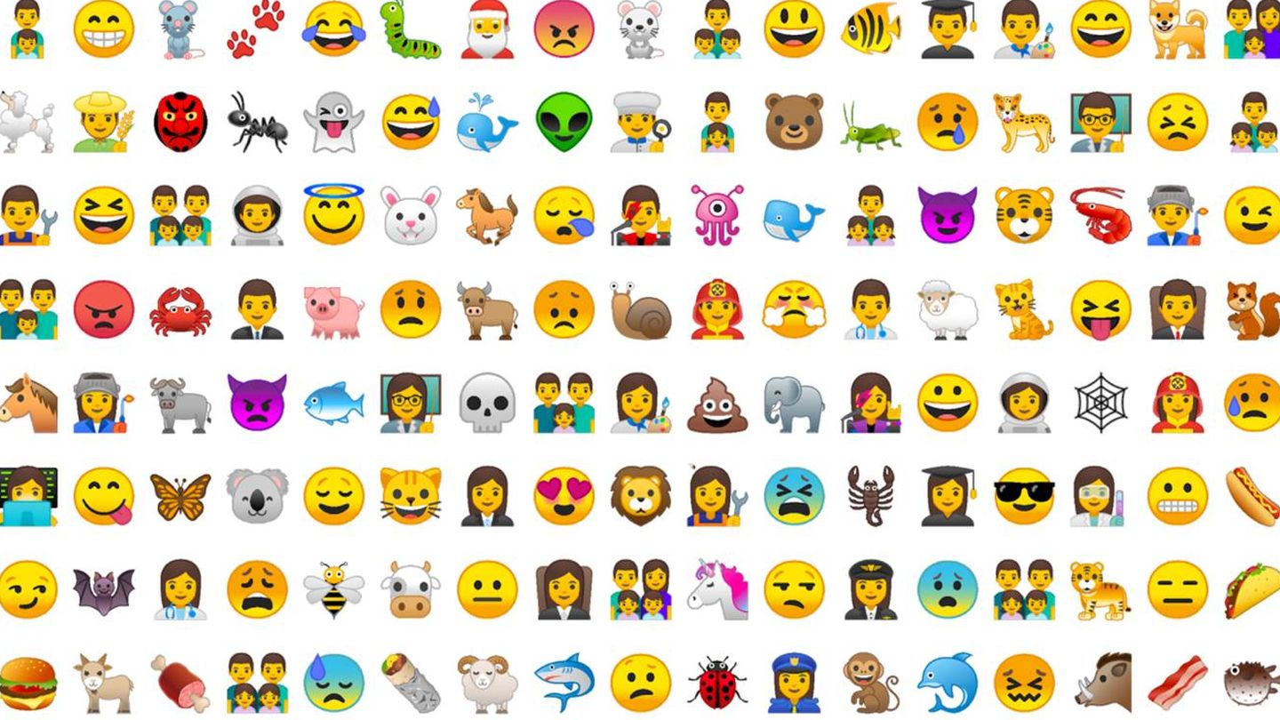 Vista de los nuevos emojis de Android O. (Google)