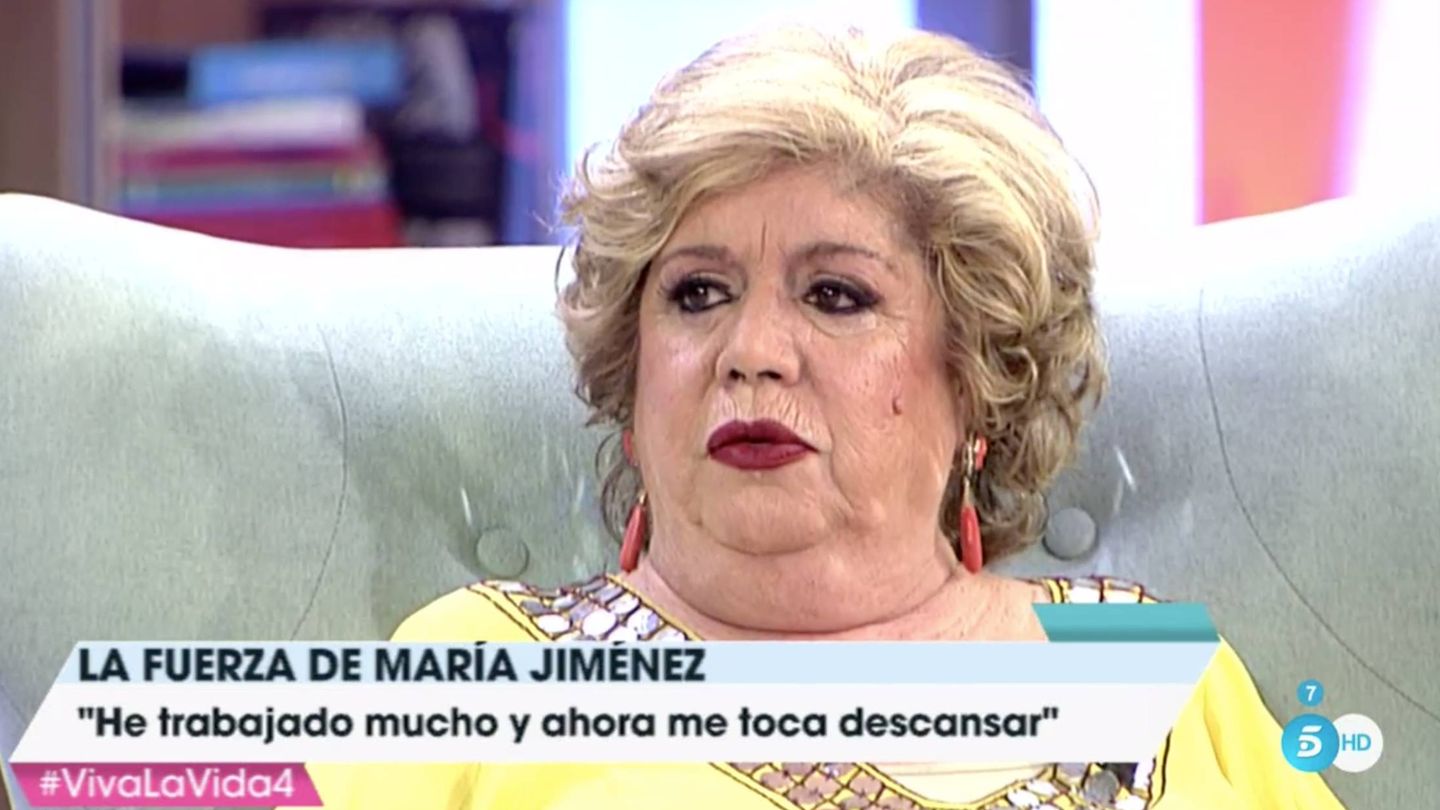 María Jiménez en una imagen de archivo. (Telecinco)