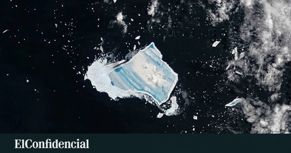 Un antiguo iceberg antártico 6 veces más grande que Madrid se está volviendo azul y la NASA está preocupada