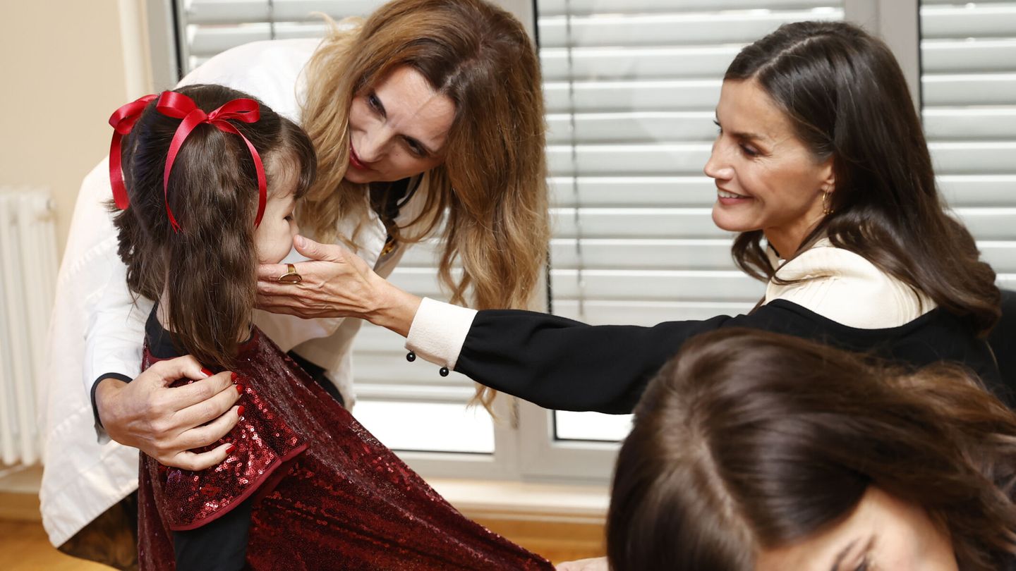 La reina Letizia, este jueves durante su visita oficial a Zagreb. (EFE)