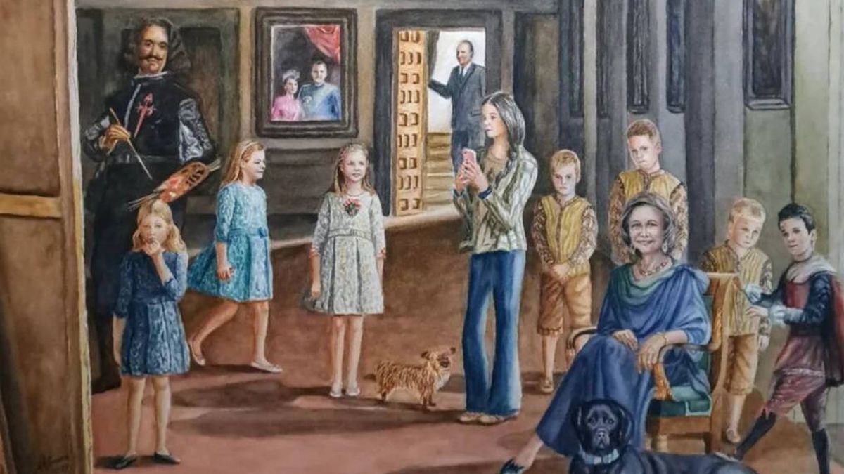 'Las meninas del siglo XXI': hablamos con el pintor que ha recreado la obra con la familia real actual 