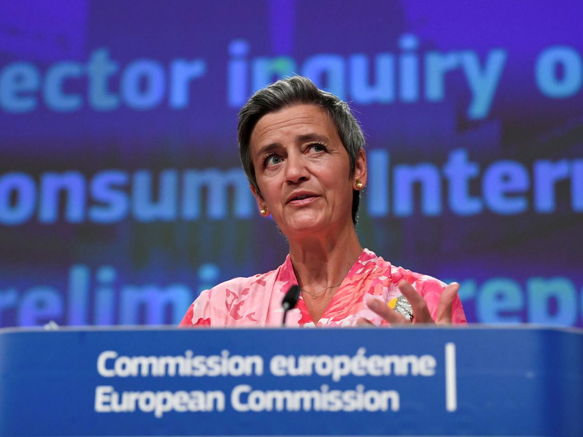 Foto: La vicepresidenta ejecutiva de la Comisión encargada de Competencia, Margrethe Vestager. (EFE)