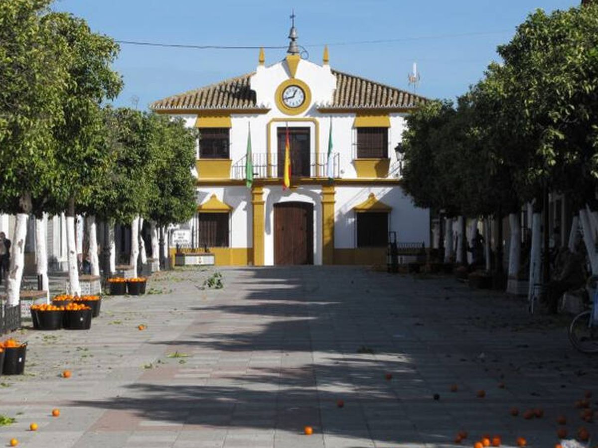 Foto: Vista del Ayuntamiento de Puerto Serrano. (Ministerio de Agricultura)