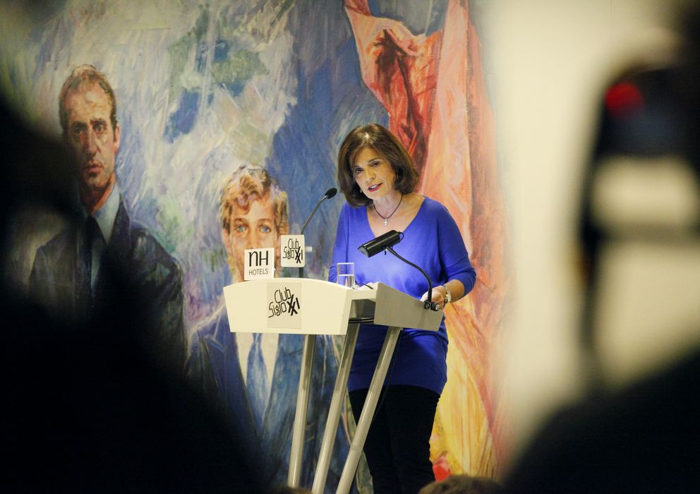 Foto: Ana Botella, durante una conferencia