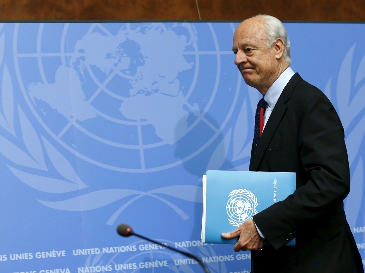 Foto: El enviado especial de las Naciones Unidas, Staffan de Mistura. (Reuters/Denis Balibouse)
