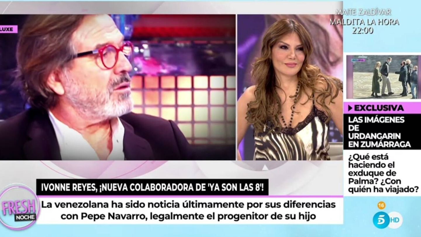 Pepe Navarro e Ivonne Reyes. (Telecinco).