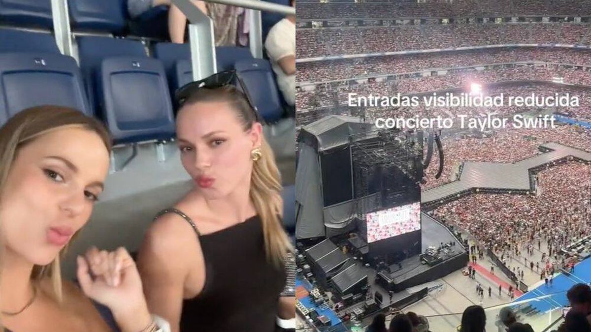 Así se ve a Taylor Swift en concierto con las entradas de "visibilidad obstruida" del Bernabéu