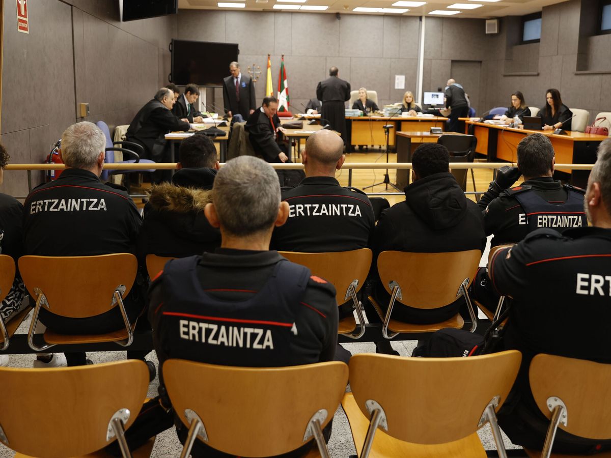 Foto: Sesión del juicio por la agresión a un joven en Amorebieta. (EFE/Luis Tejado)
