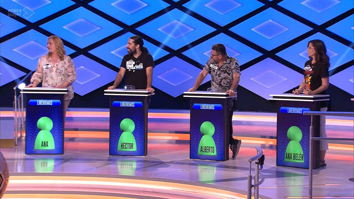 Ana. Héctor, Alberto y Ana Belén en '¡Boom!'. (Atresmedia)