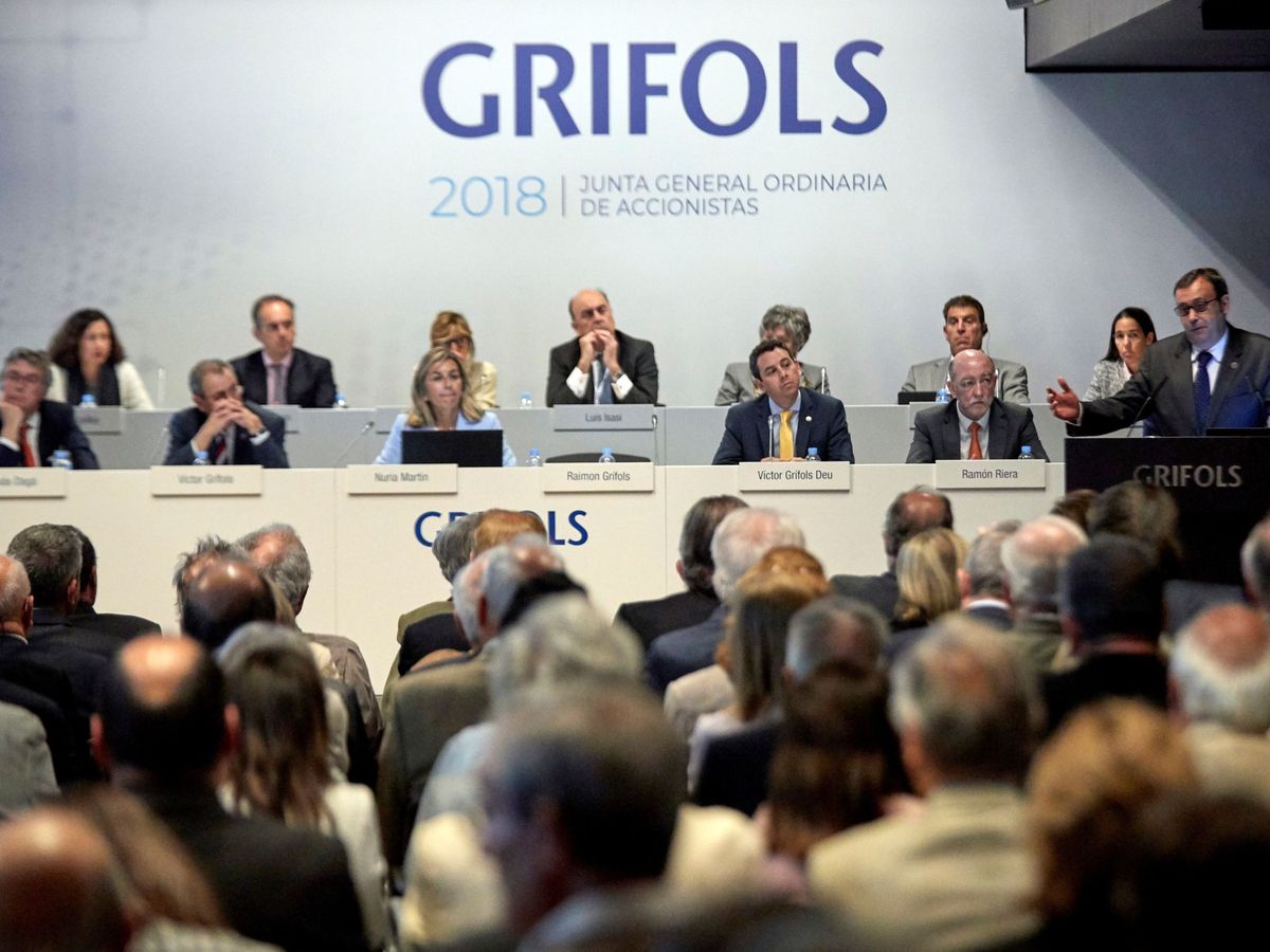 Foto: Junta de accionistas de Grifols. (EFE/Alejandro García)