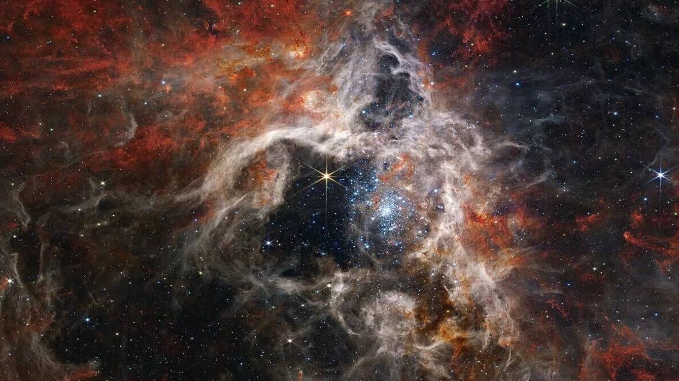 Foto: La nebulosa de la Tarántula vista por el telescopio espacial James Webb. ( NASA)