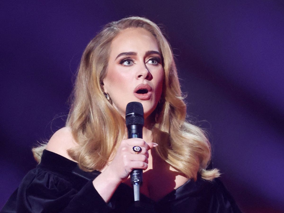 Foto: Adele, en los Brit Awards. (Reuters)