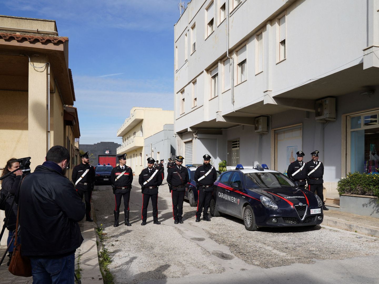 Imagen de la detención del capo Messina. (Reuters)