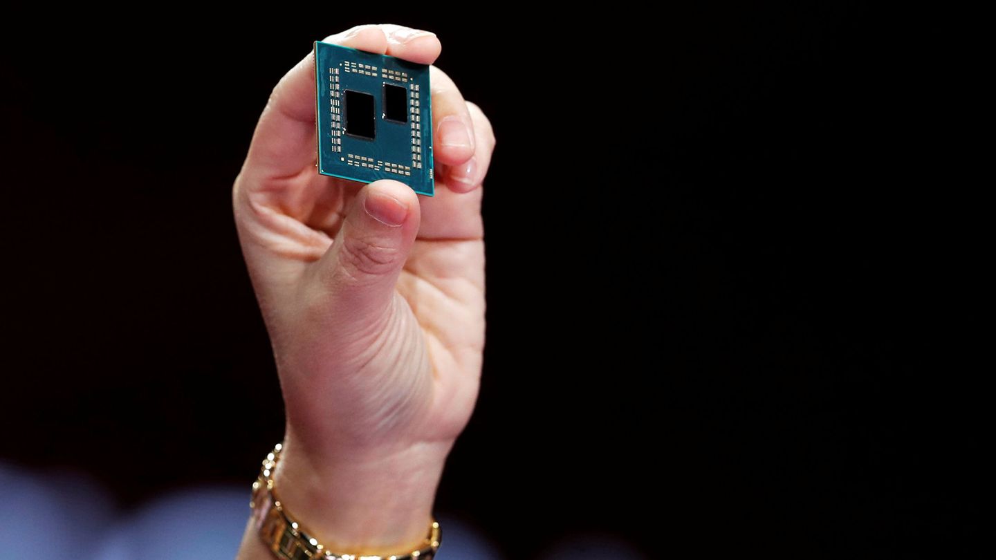 Un chip de AMD. Foto: Reuters.