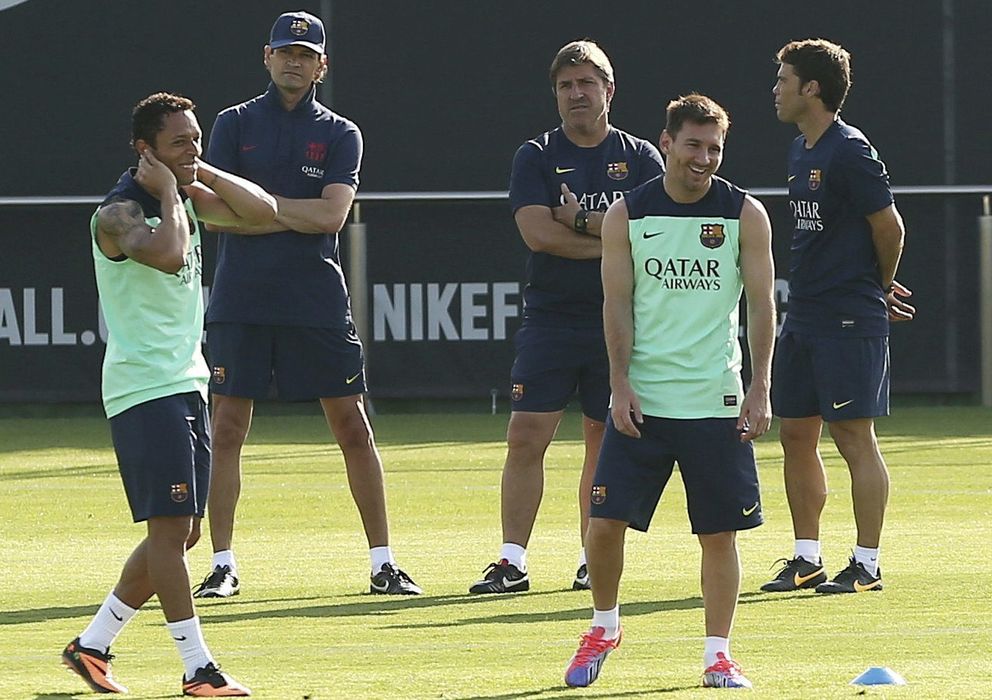 Foto: Tito Vilanova, durante un entrenamiento del Barcelona (EFE)