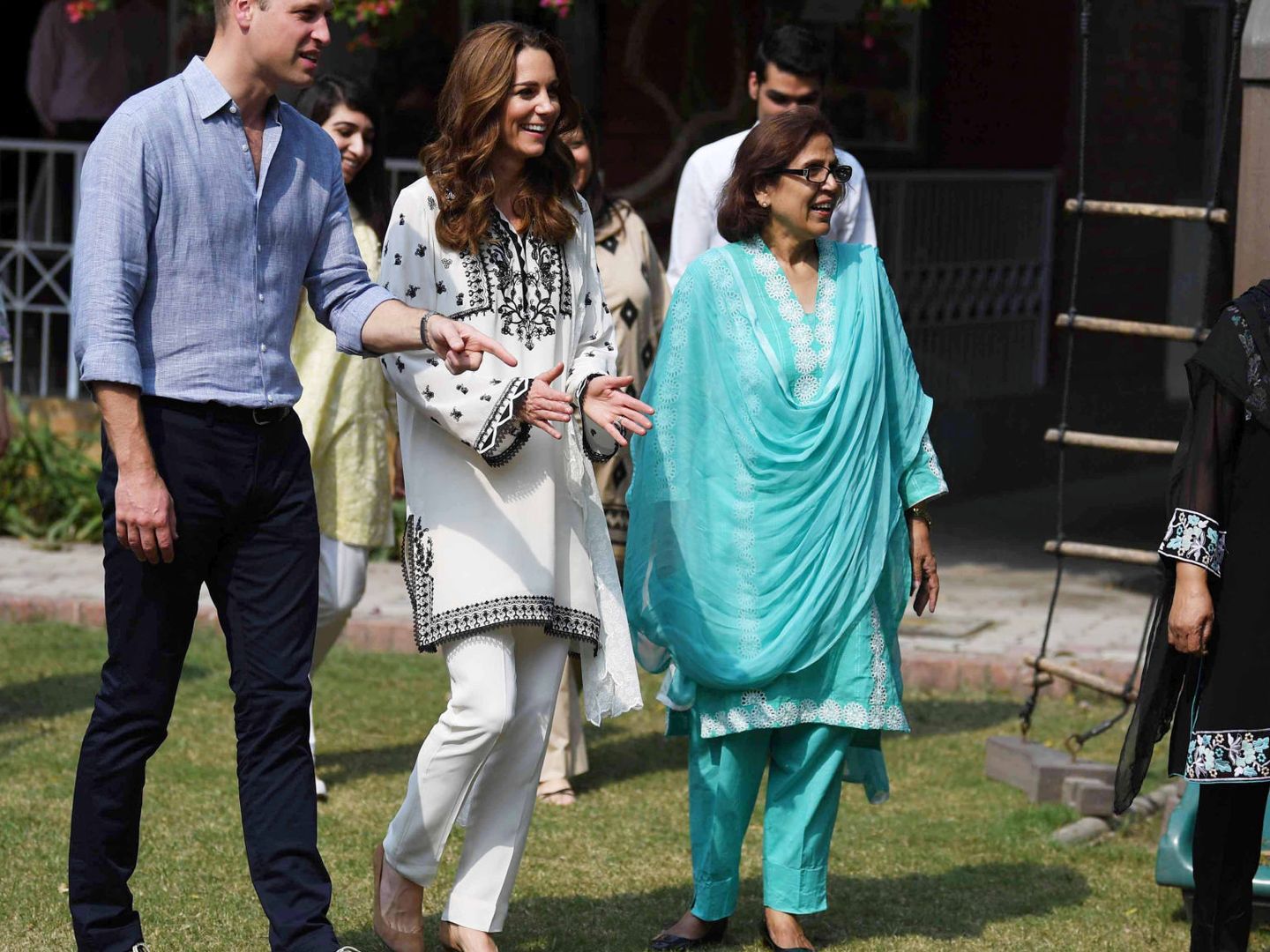 Los duques de Cambridge, en su viaje a Pakistán. (Reuters)