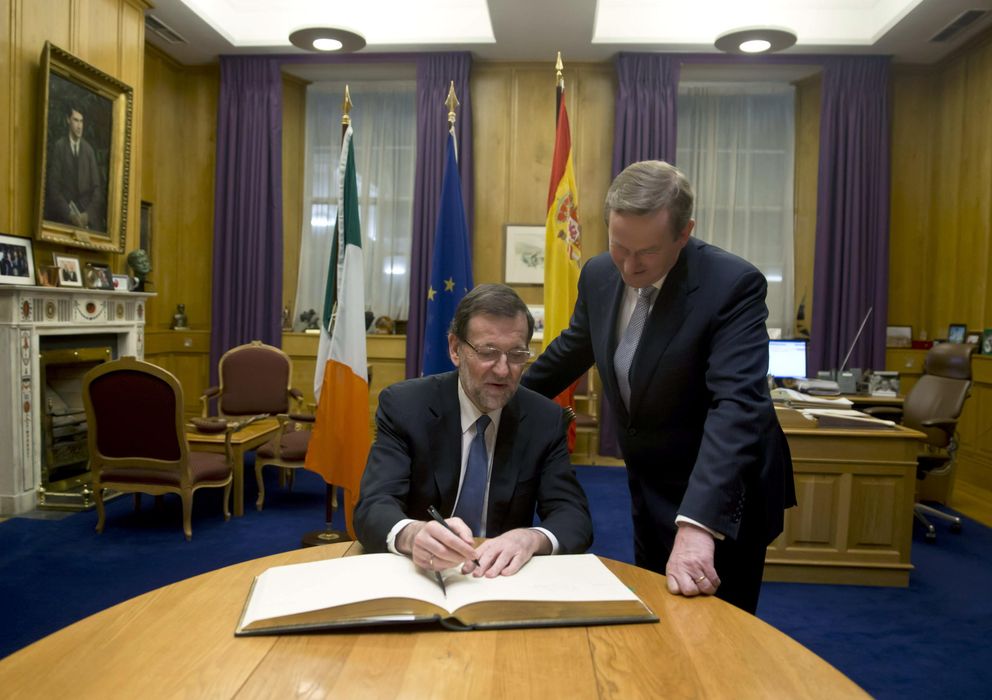 Foto: Rajoy, junto al primer ministro de Irlanda, Enda Kenny (Efe)