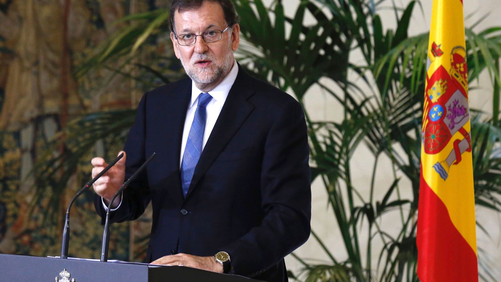 Foto: El presidente del Gobierno en funciones, Mariano Rajoy, este viernes. (EFE)
