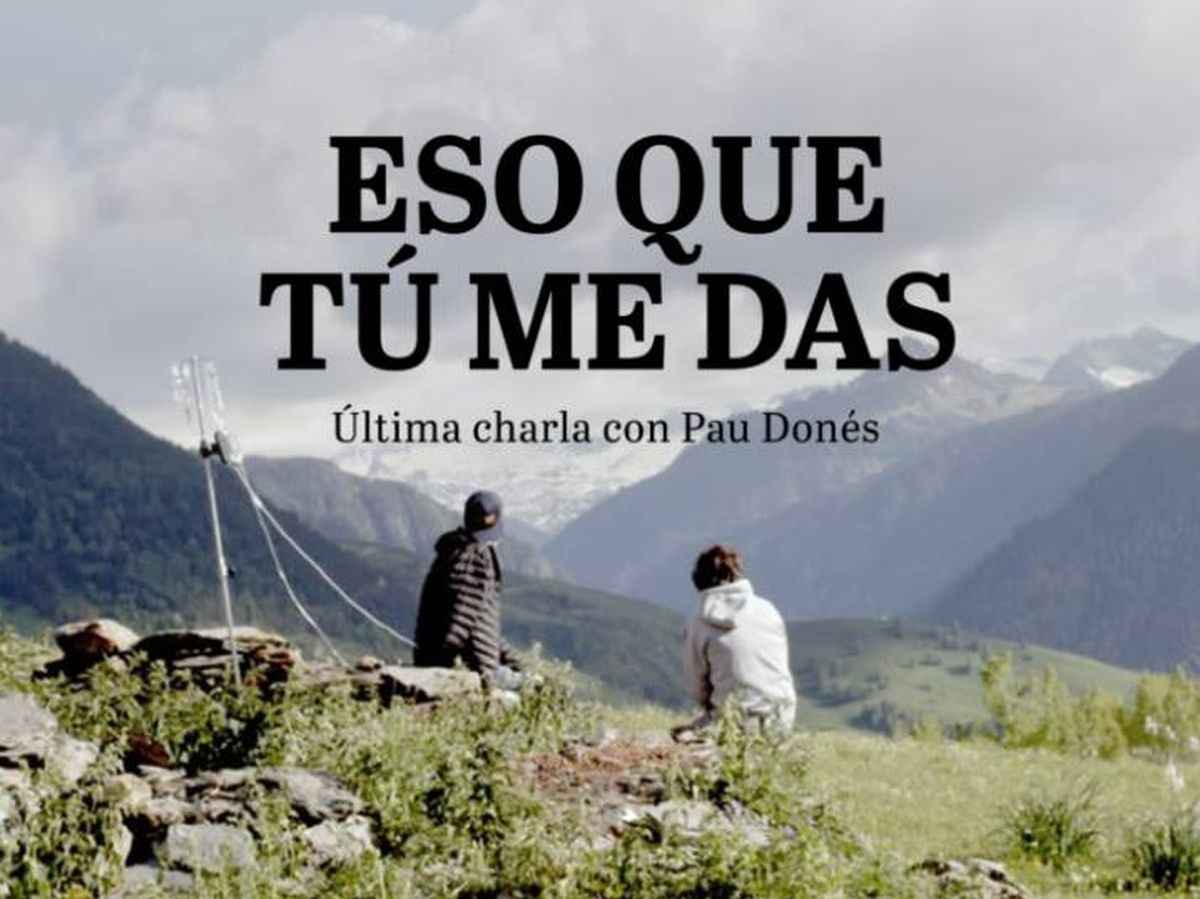 Foto: Portada del documental 'Eso que tú me das', la última charla de Pau Donés (Producciones del Barrio)