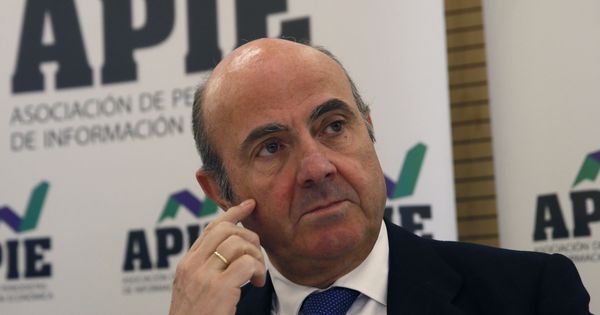 Foto: Luis de Guindos, ministro de Economía, en su intervención de este lunes. (EFE)