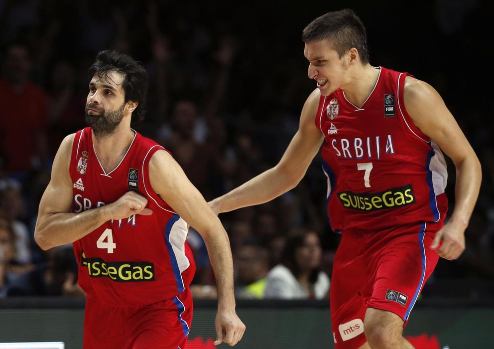 Foto: Teodosic y Bogdan Bogdanovic son dos de los estiletes de una Serbia que quiere volver a lo más alto del baloncesto Mundial.