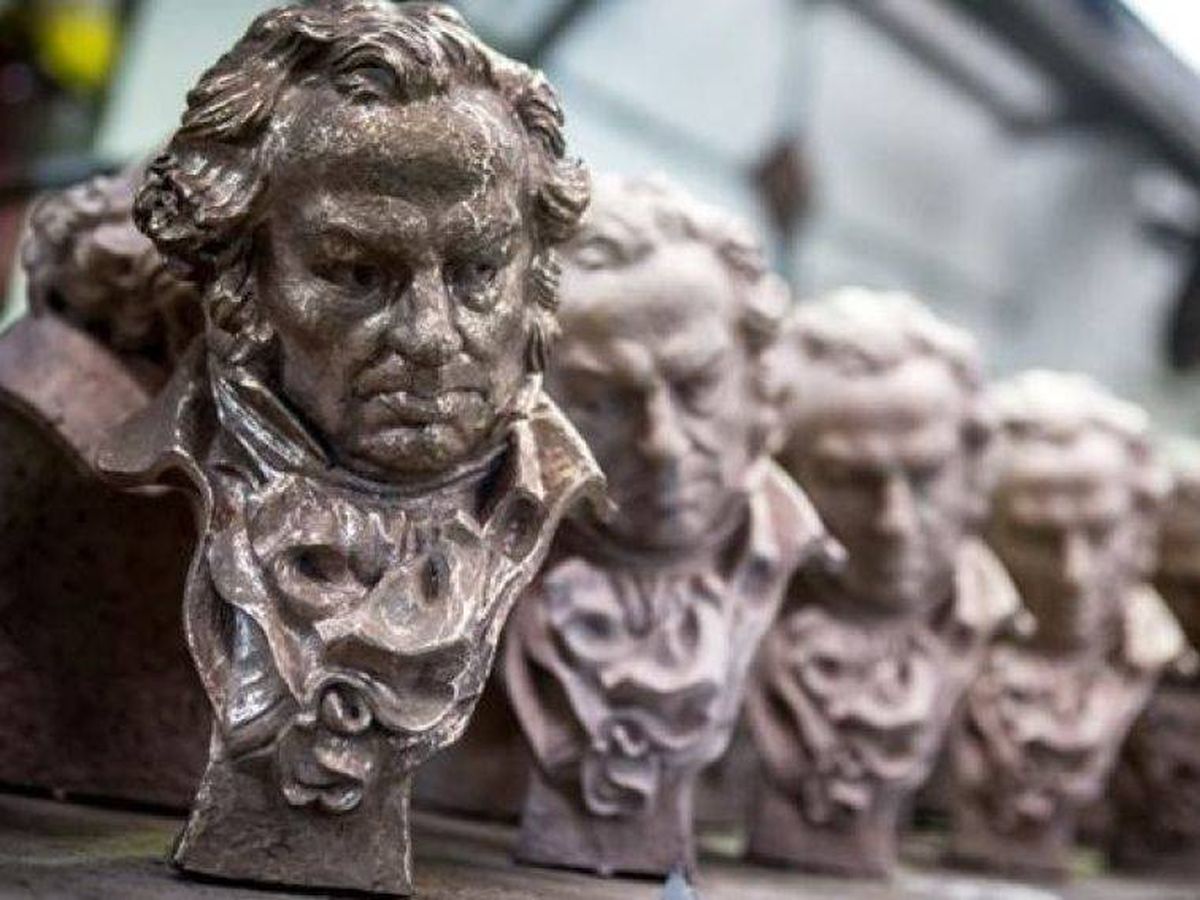 Foto: Estatuillas de los Premios Goya. (Academia de cine)