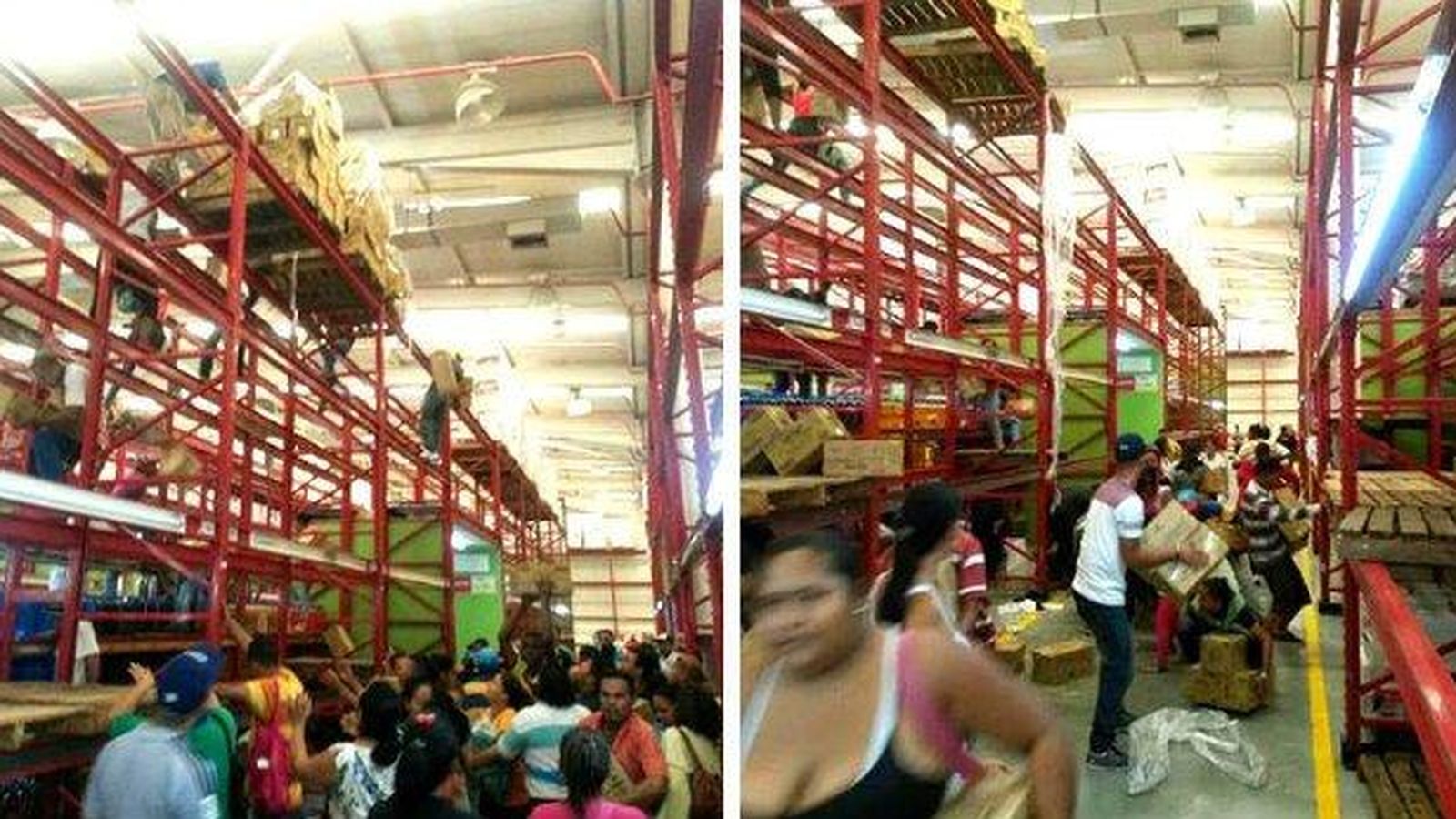 Foto: Capturas de YouTube del asalto al supermercado de Valencia, en Venezuela