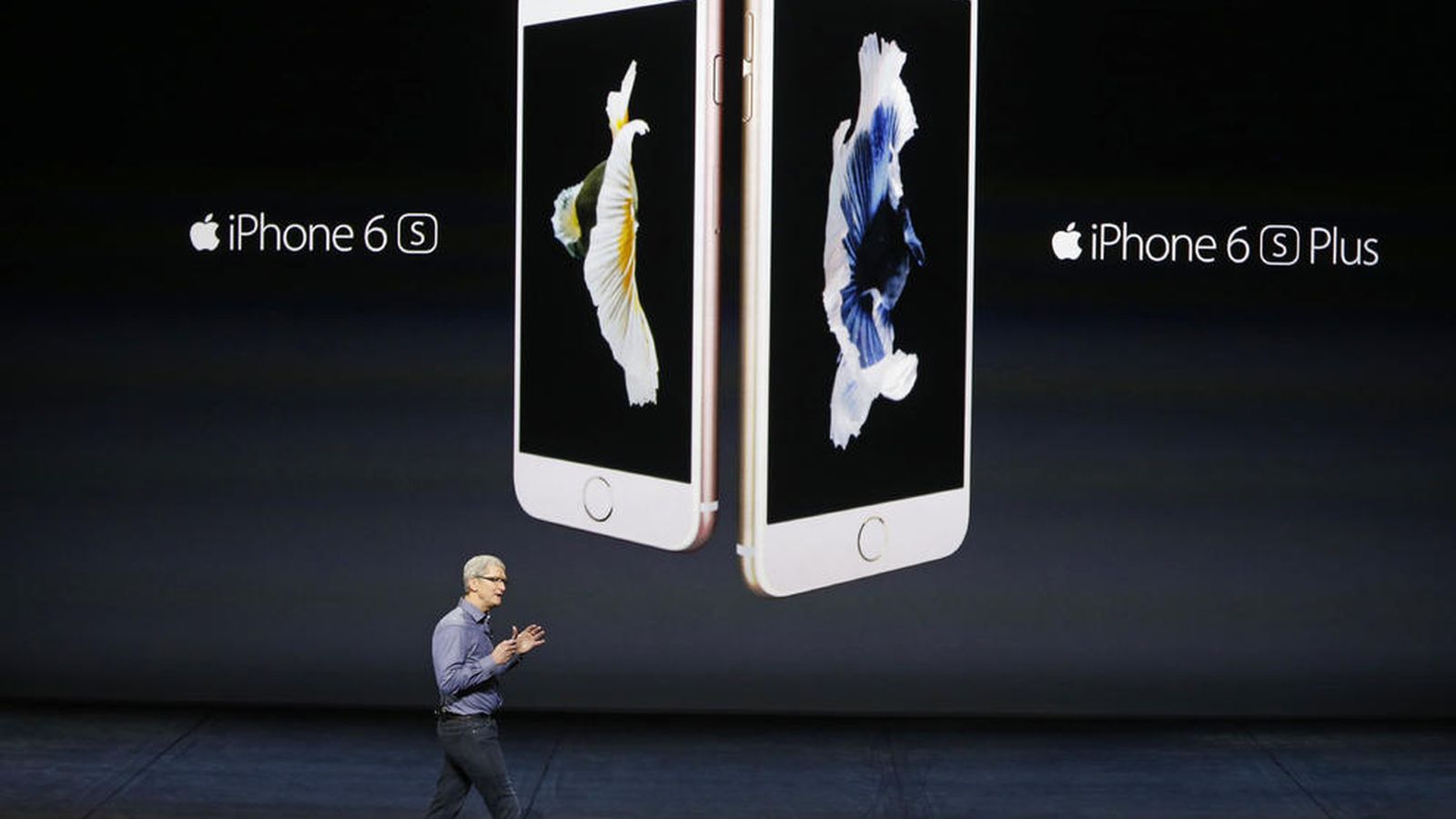 Foto: Tim Cook durante la presentación del iPhone 6s y 6s Plus el pasado septiembre. (Reuters)