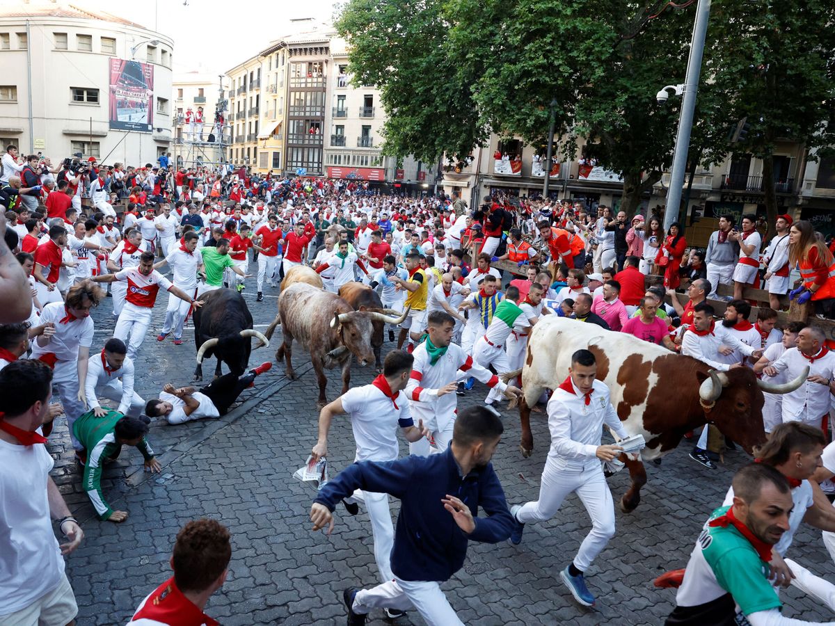 Foto: Programa de San Fermín 2022 mañana, 8 de julio: encierro, recorrido, toros, conciertos...Foto: Reuters