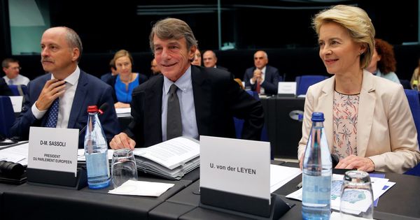 Foto: Von der Leyen junto al presidente del Parlamento Europeo, David Sassoli. (Reuters)