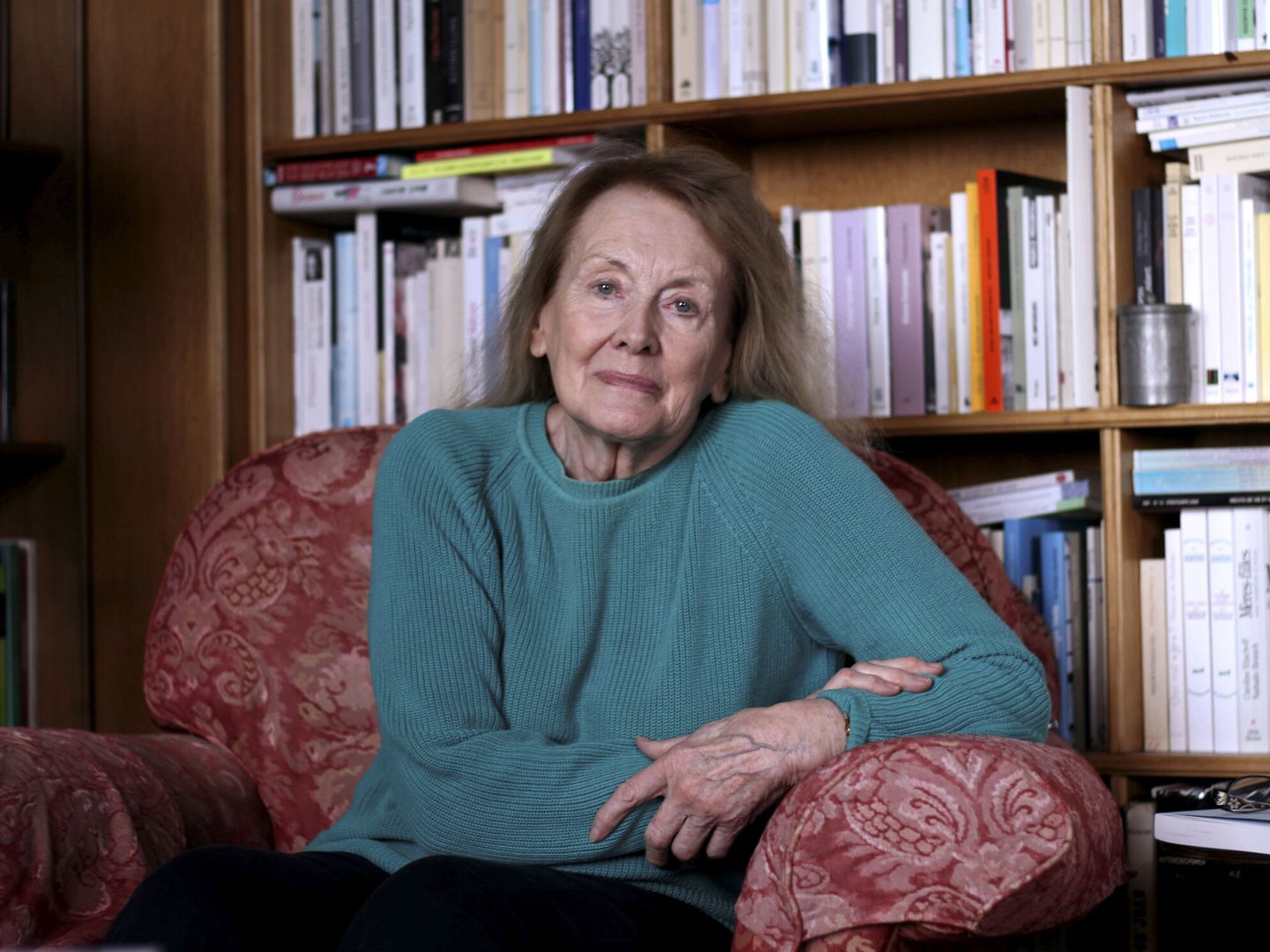 Fotografía de archivo de la escritora francesa Annie Ernaux, ganadora del Premio Nobel de Literatura 2022. (EFE/María D. Valderrama)