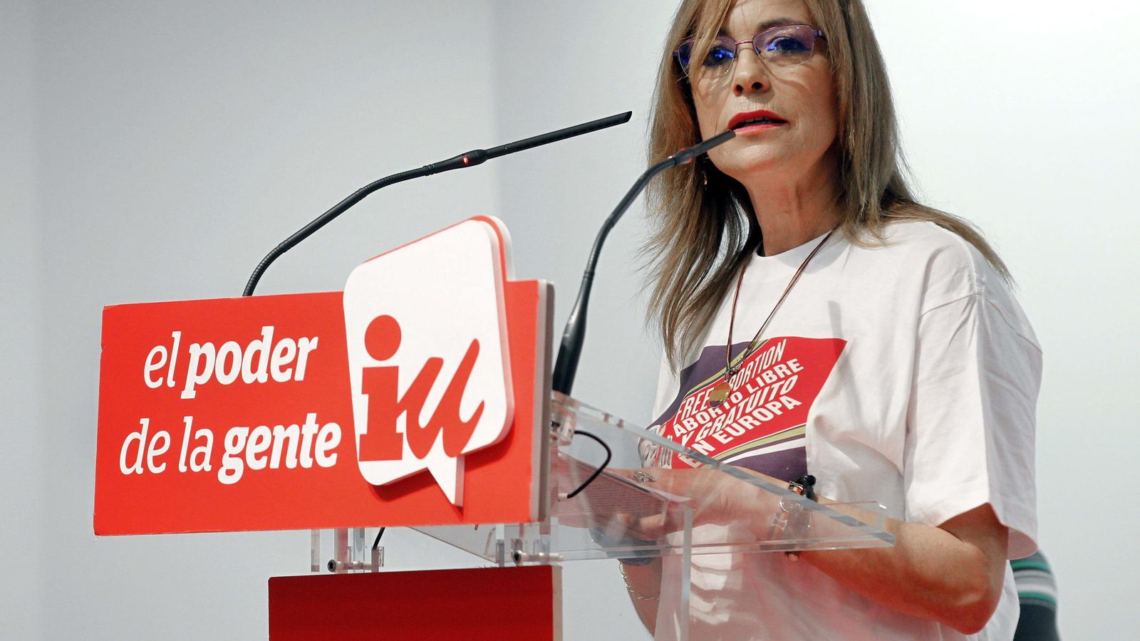 Foto: Ángela Vallina durante un acto celebrado en Gijón en 2014. (EFE)