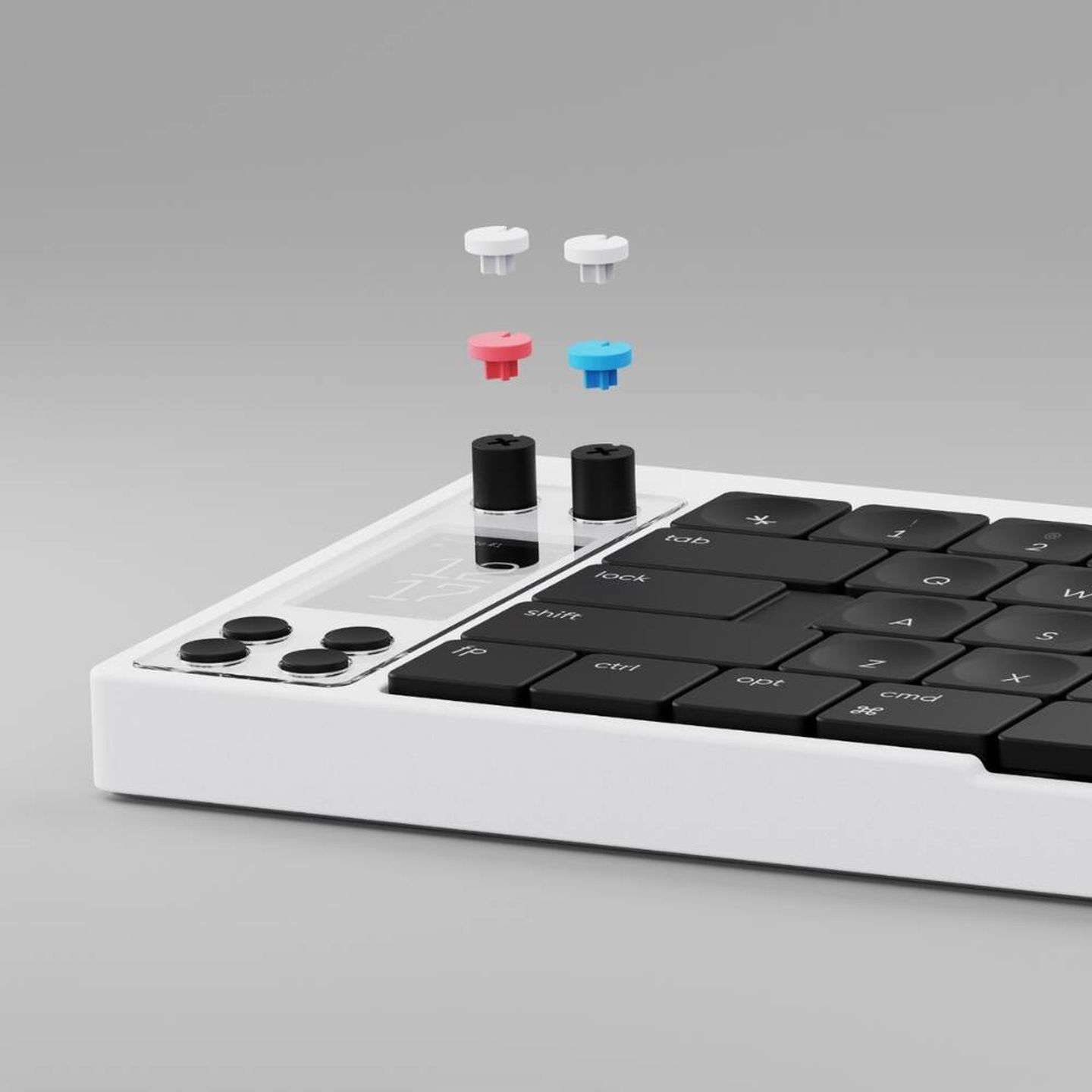 El teclado Nomad E tiene un sistema de teclas intercambiables. (Cortesía)