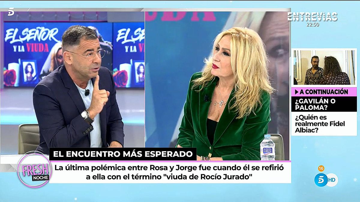 Jorge Javier no se arruga ante Rosa Benito: su gran reproche en defensa de Rocío Carrasco