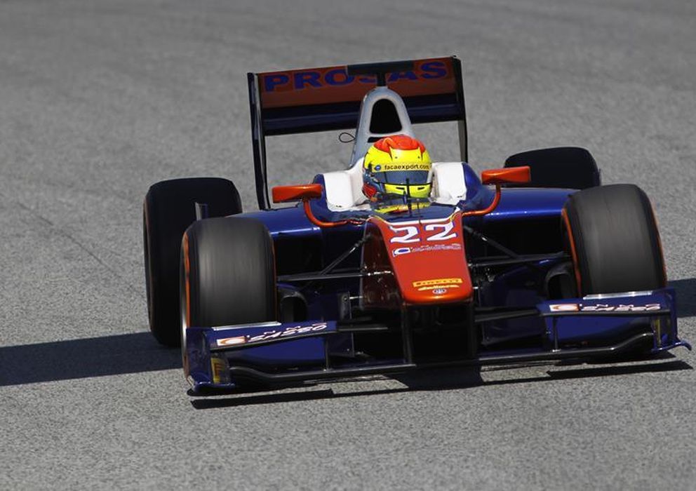 Foto: Sergio Canamasas durante la calificación de GP2 Series