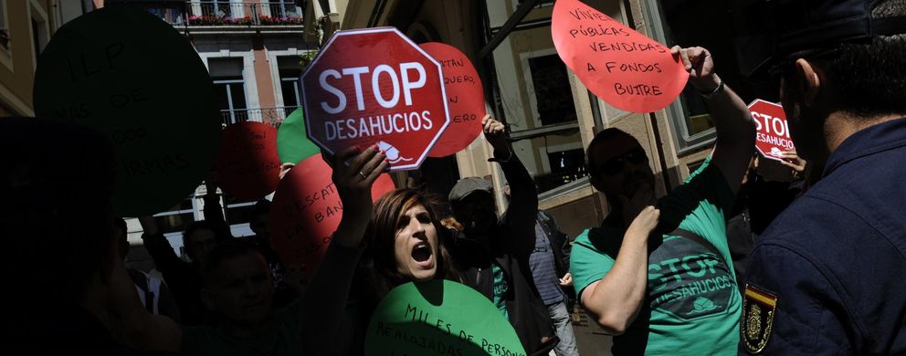 Protesta de Stop Desahucios. (Reuters)