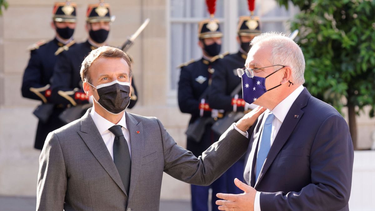 Morrison descarta hablar con Macron sobre la crisis de submarinos: "No es el momento"