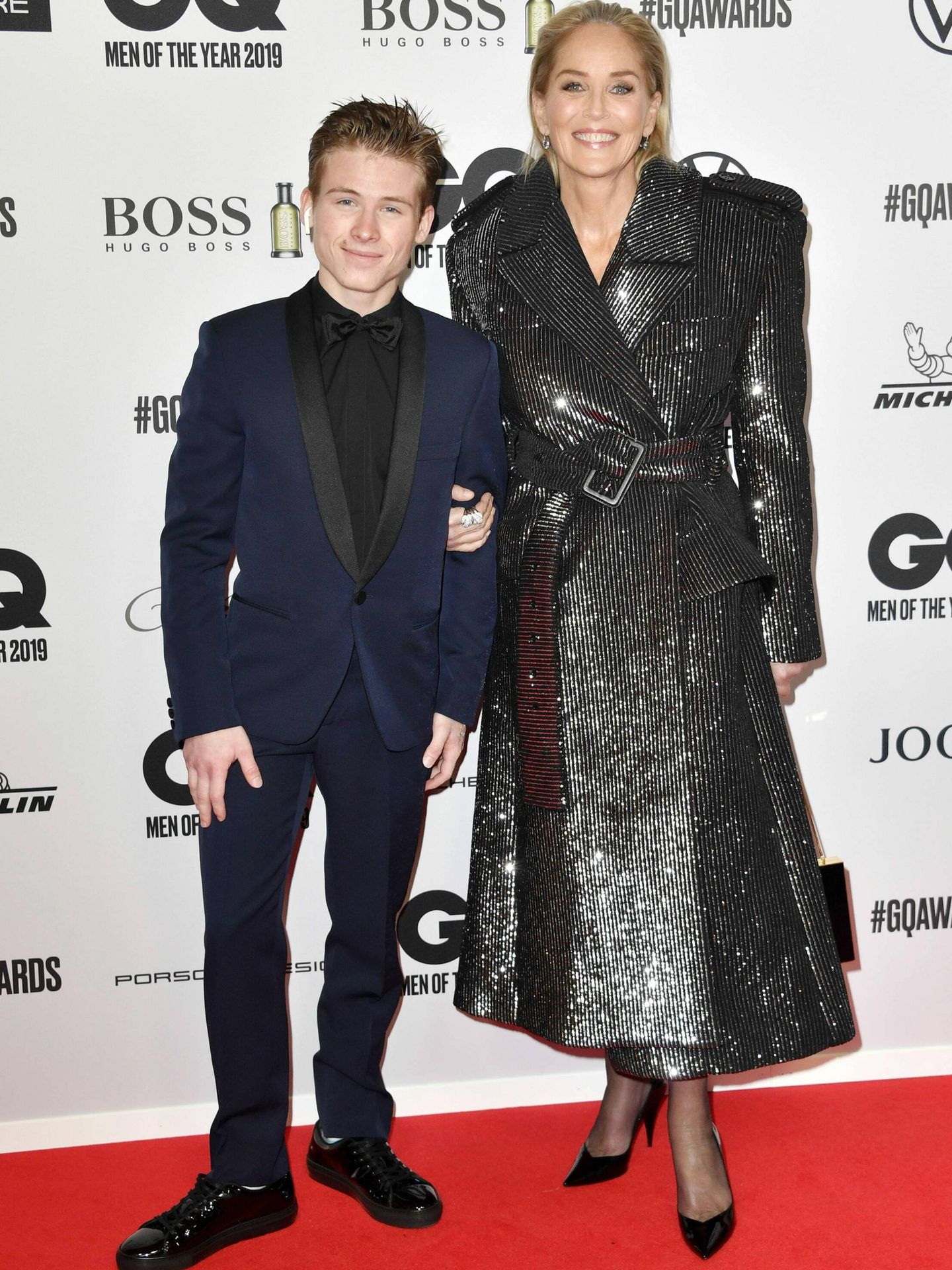 Sharon Stone y su hijo Roan Joseph, en una imagen reciente. (Cordon Press)