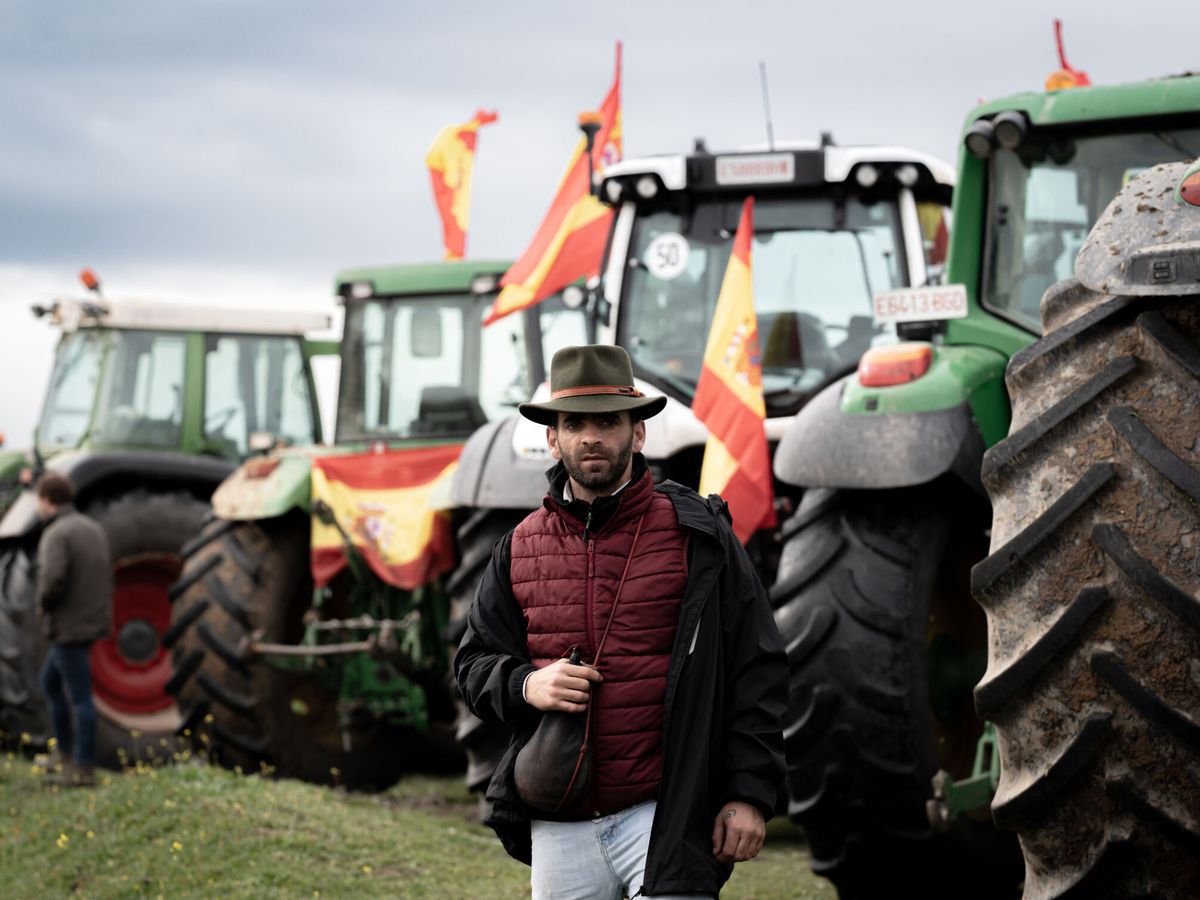 Foto: Un agricultor en una protesta en Toledo. (Europa Press/Diego Radamés)