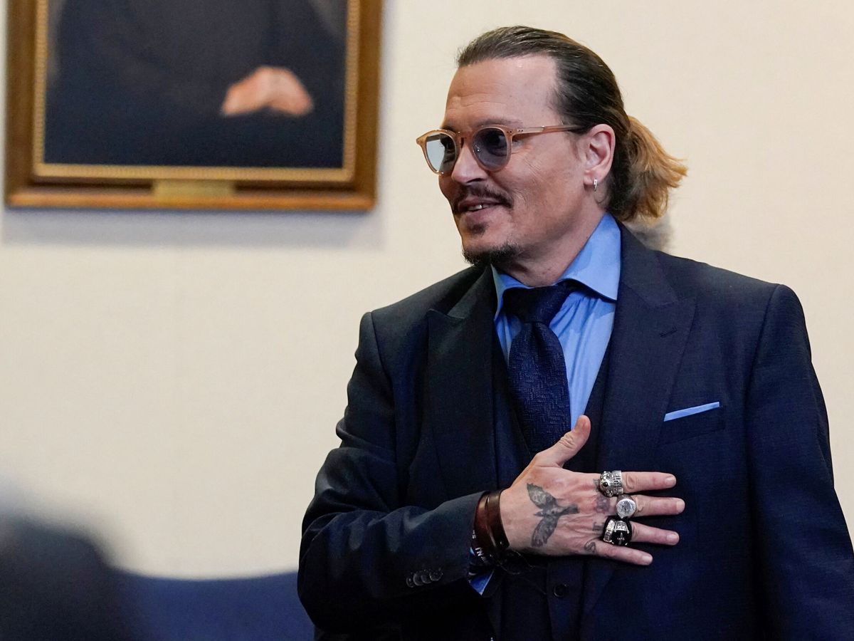 Foto: Johnny Depp, tras la sentencia de su juicio contra Amber Heard. (Reuters/Steve Helber)