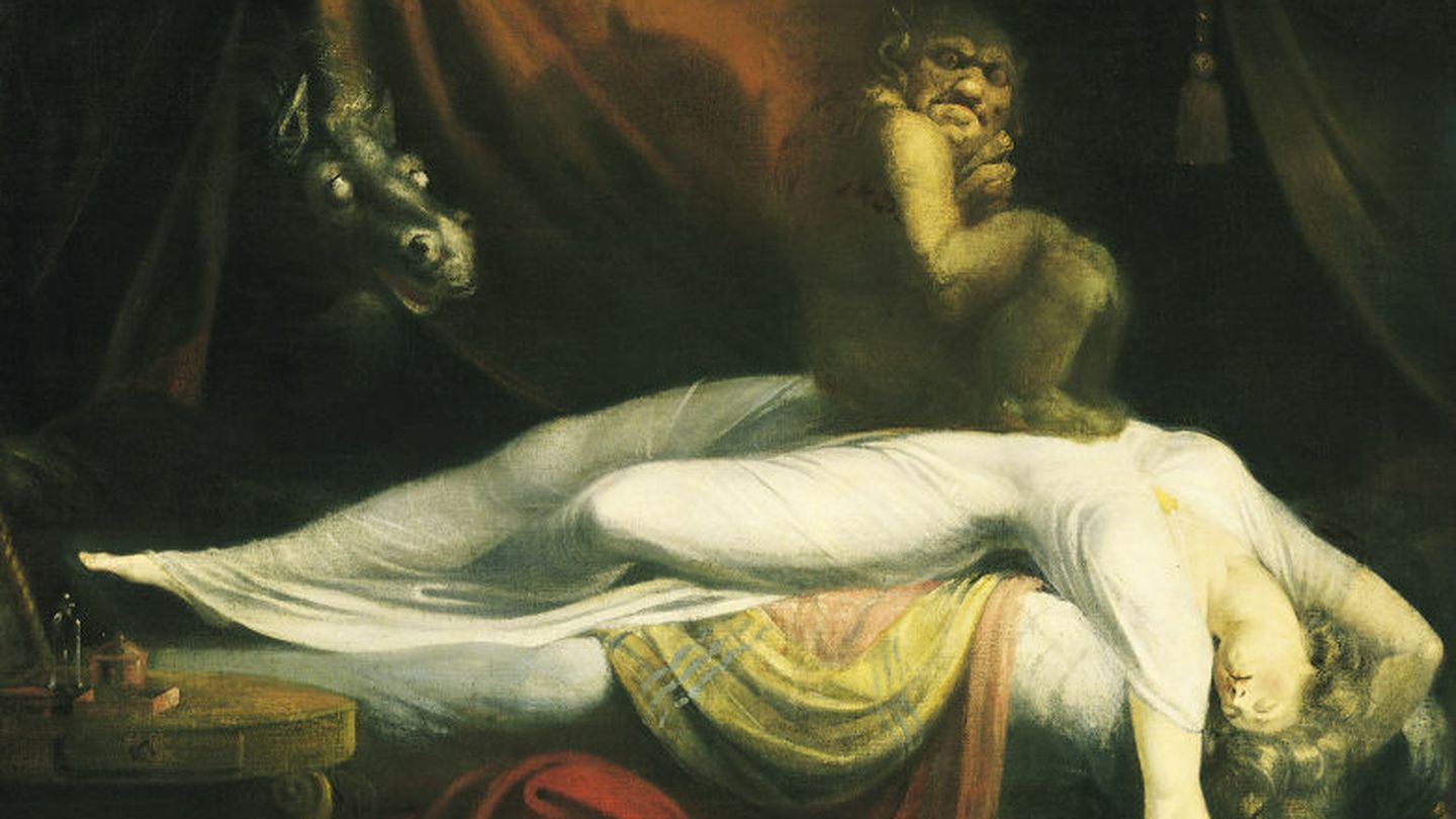 La pesadilla (1781), del pintor neoclásico johann heinrich füssl es una de las interpretaciones artísticas más conocidas de la parálisis del sueño.