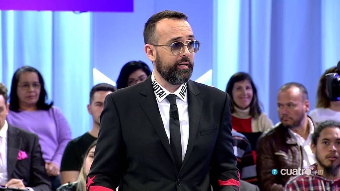 Risto Mejide, durante el debate de 'Todo es mentira'. (Mediaset).