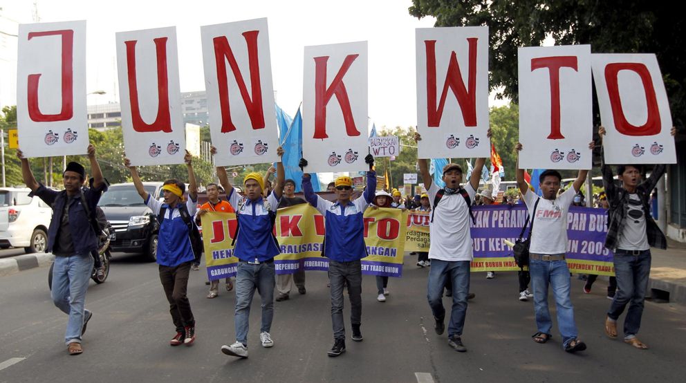 Protesta contra la OMC